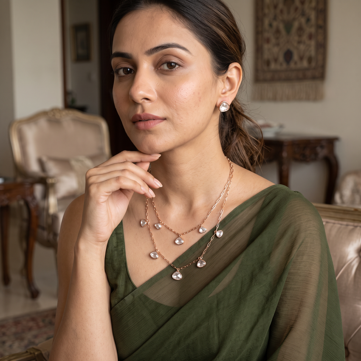 Murphy Moissanite Necklace Set