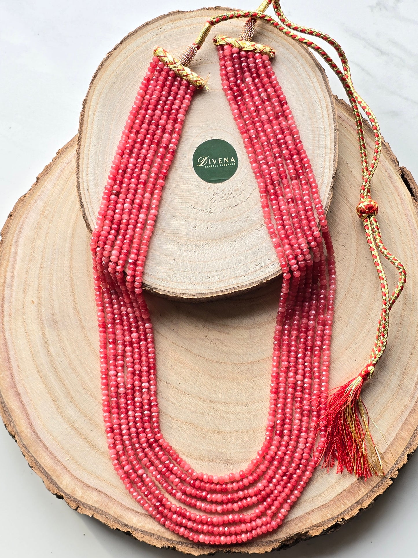 Savannah Seven Layered Hand made Onyx Necklace
