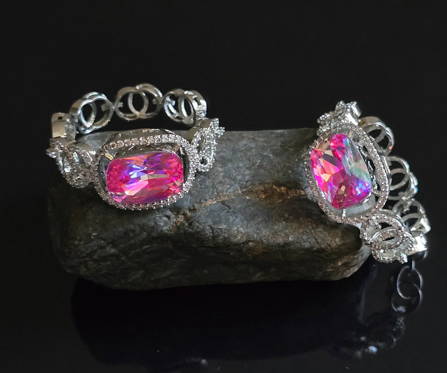 Viviana Crystal CZ Choker Necklace Set