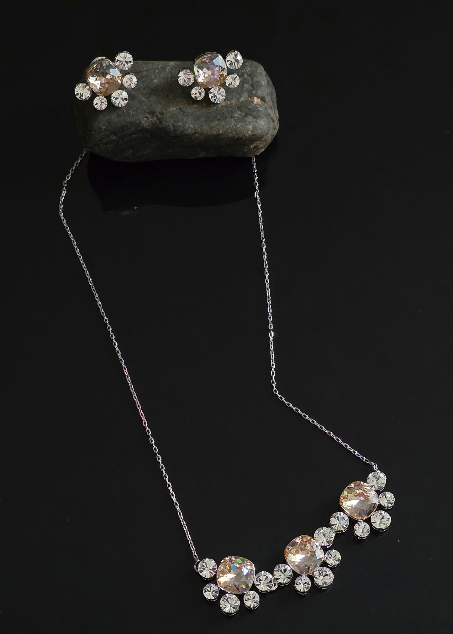 Priscilla Crystal Necklace Set