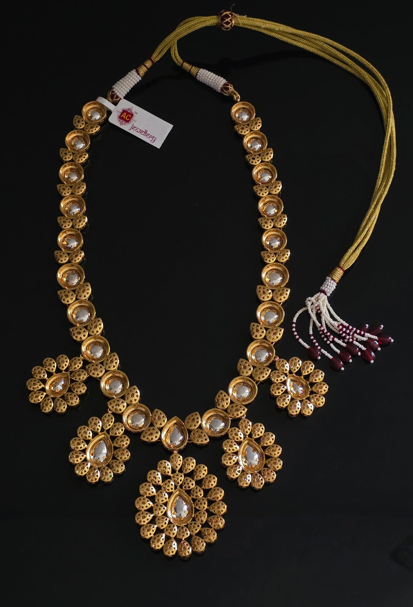 Serenity Premium Bridal Kundan Necklace Set
