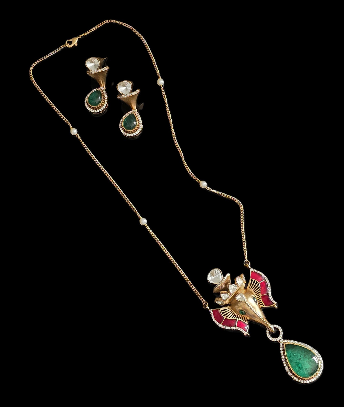 Lord Ganesh Pendant Set