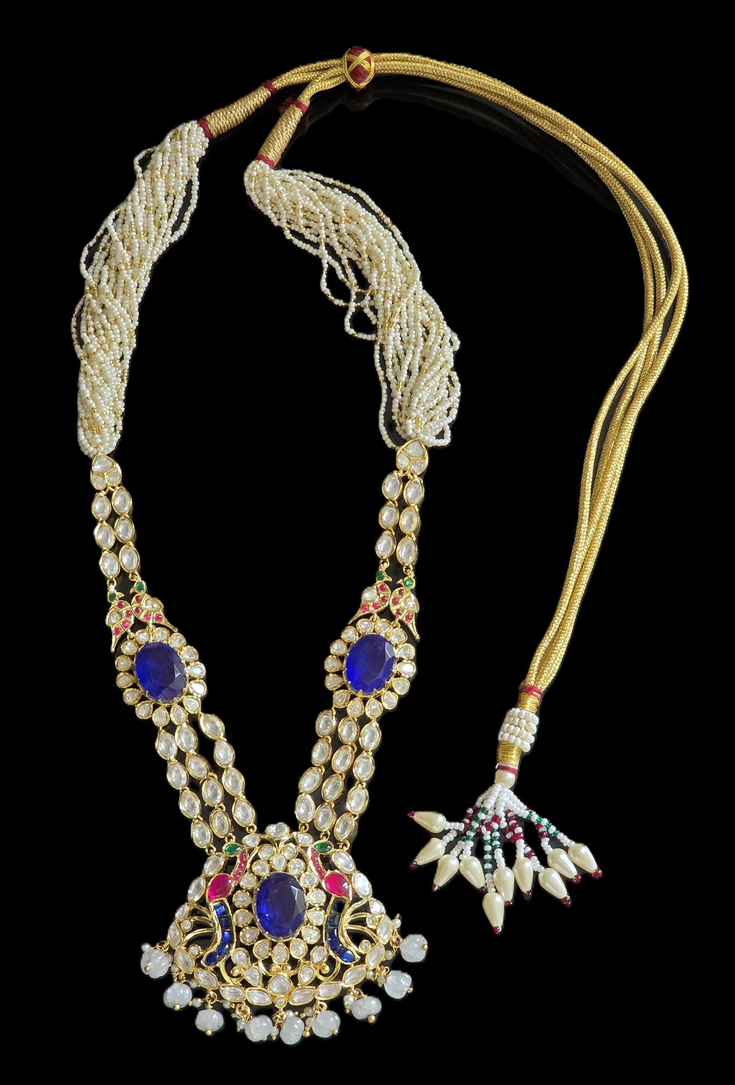 Sienna Moissanite Polki & Doublet Stone Necklace Set