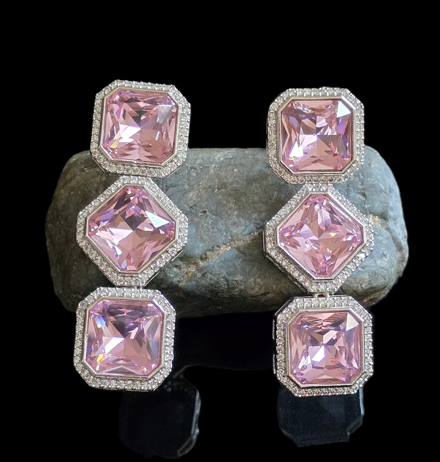 Rebecca Crystal Pendant Set