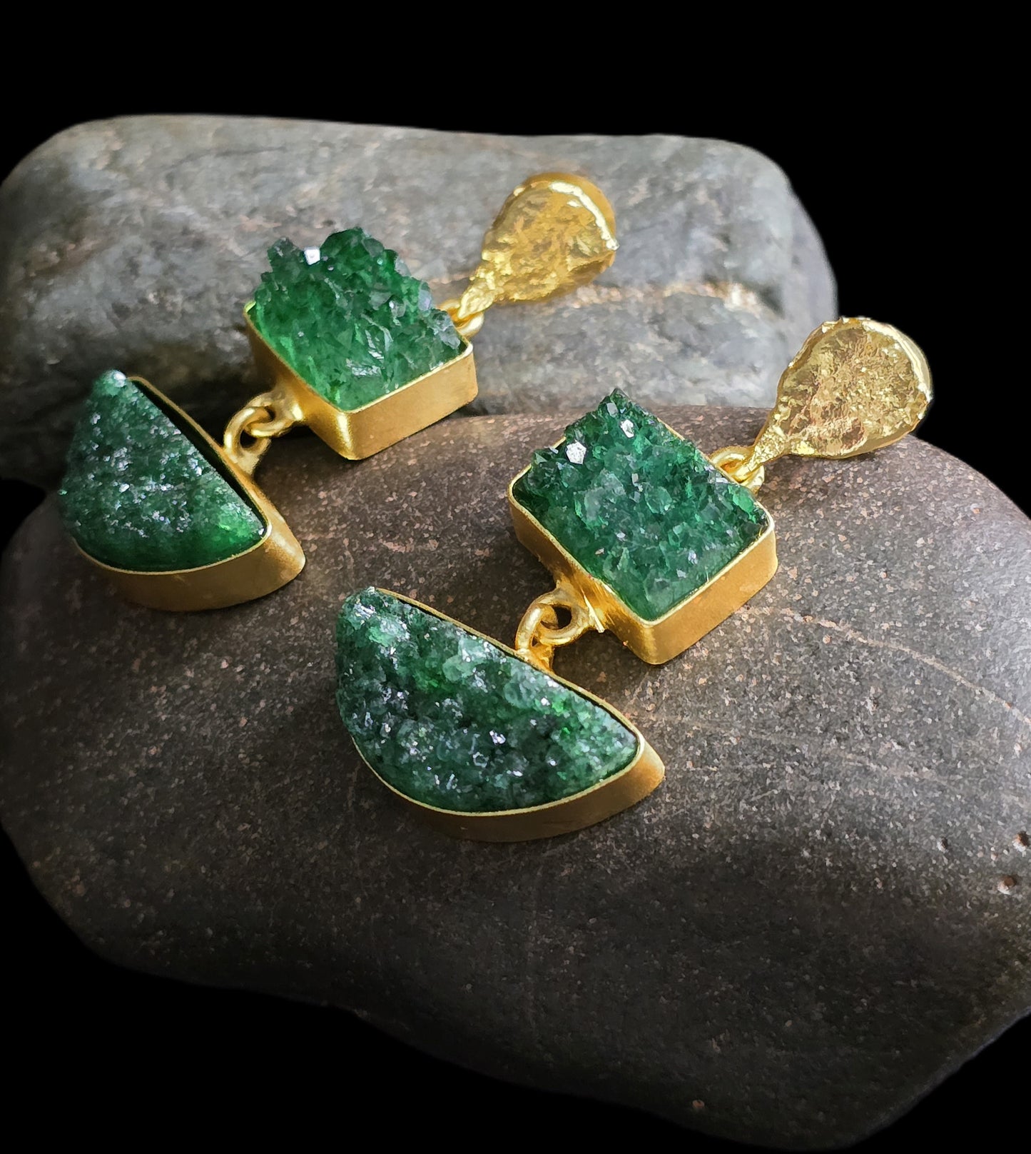 Thea Druzy Dangle Earrings
