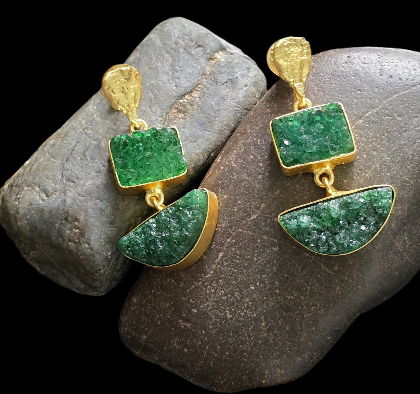 Thea Druzy Dangle Earrings