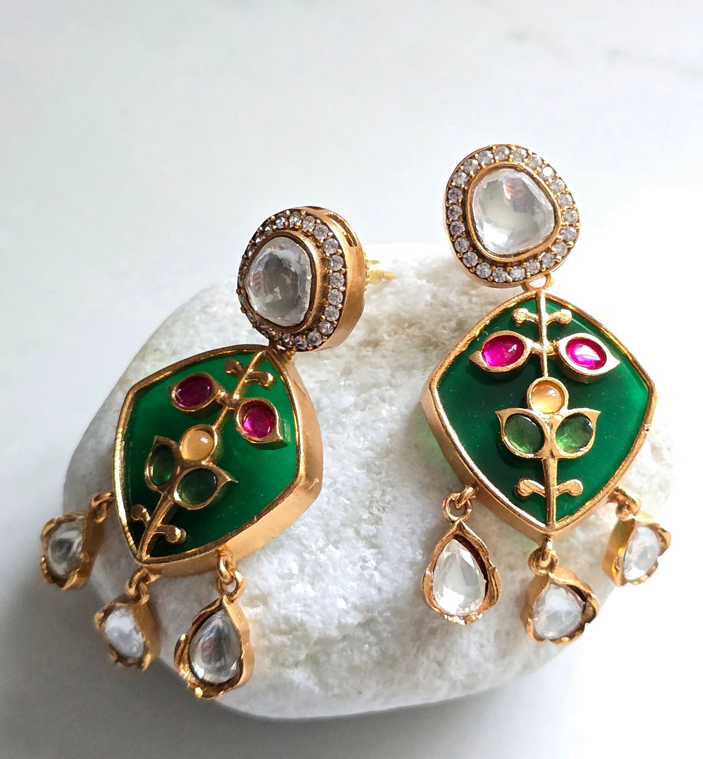 Olivia Handcrafted Polki Necklace Set