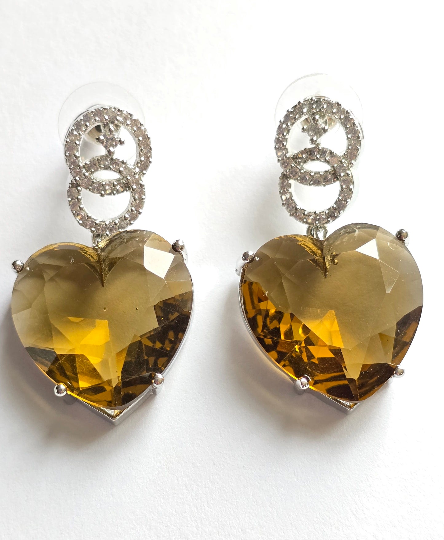 Crystal Heart Pendant Set