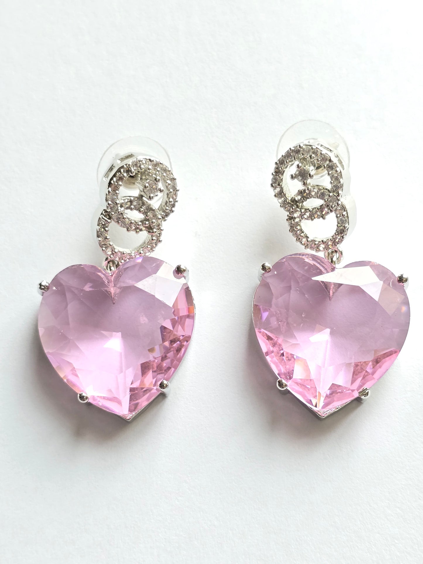 Crystal Heart Pendant Set