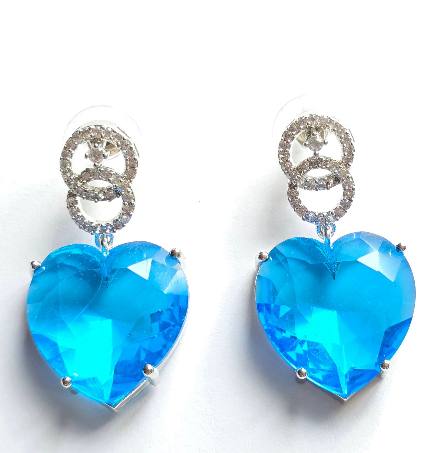 Crystal Heart Pendant Set