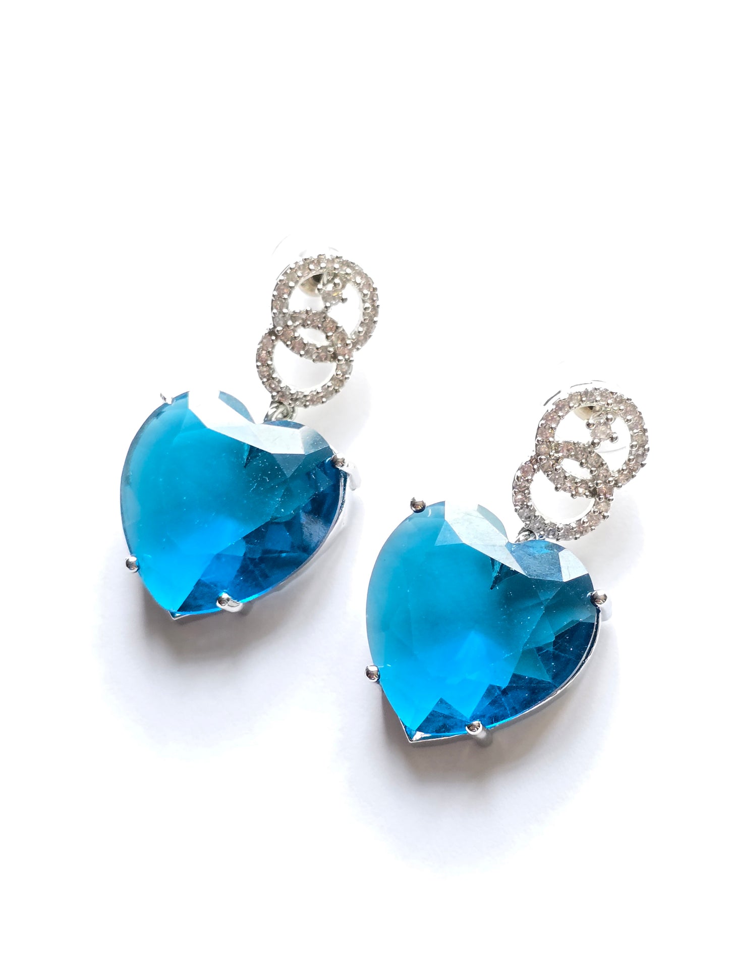 Crystal Heart Pendant Set