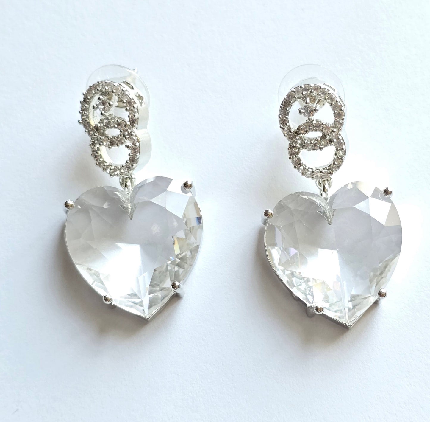 Crystal Heart Pendant Set