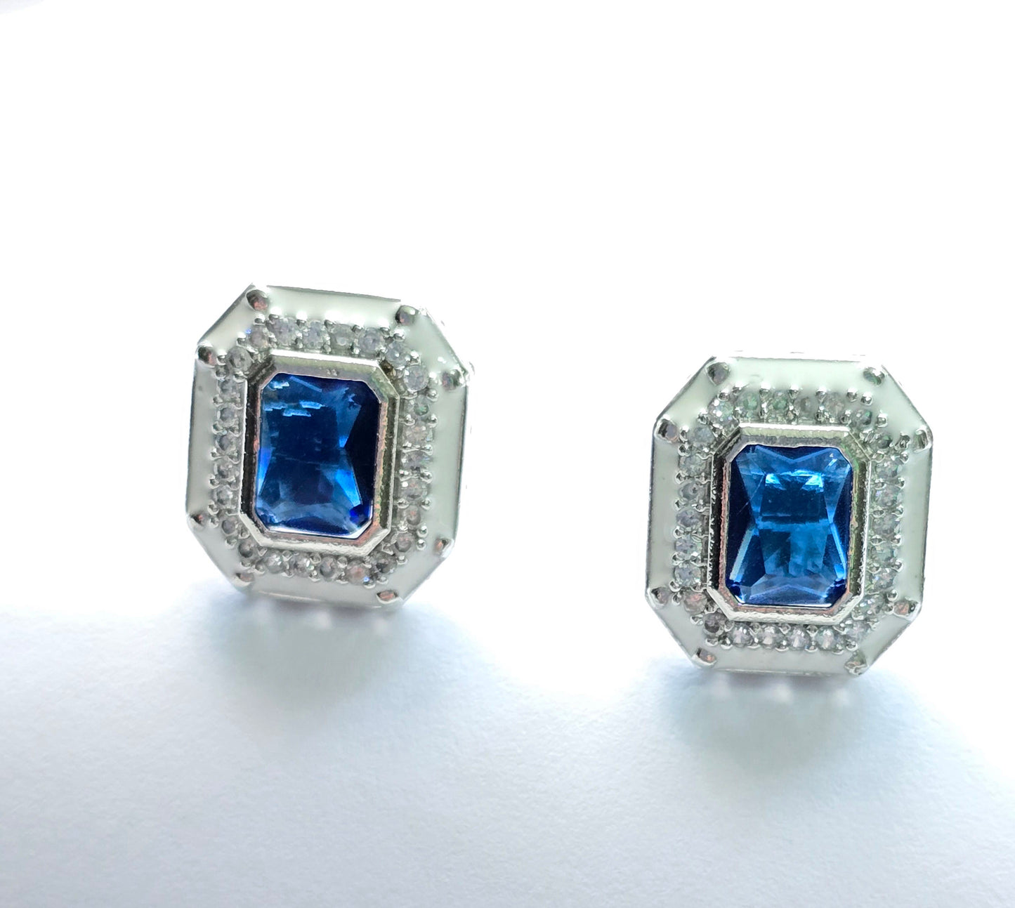Crystal Pendant Set with Enamel