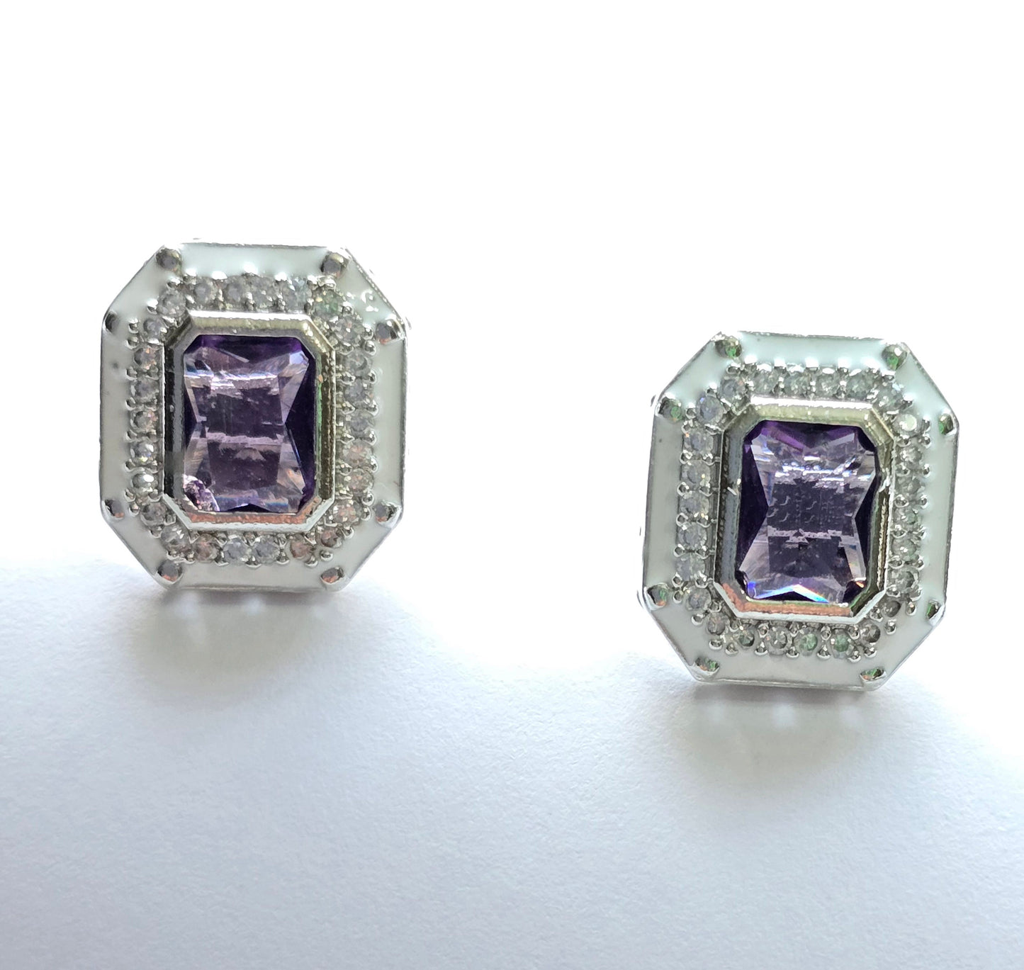Crystal Pendant Set with Enamel