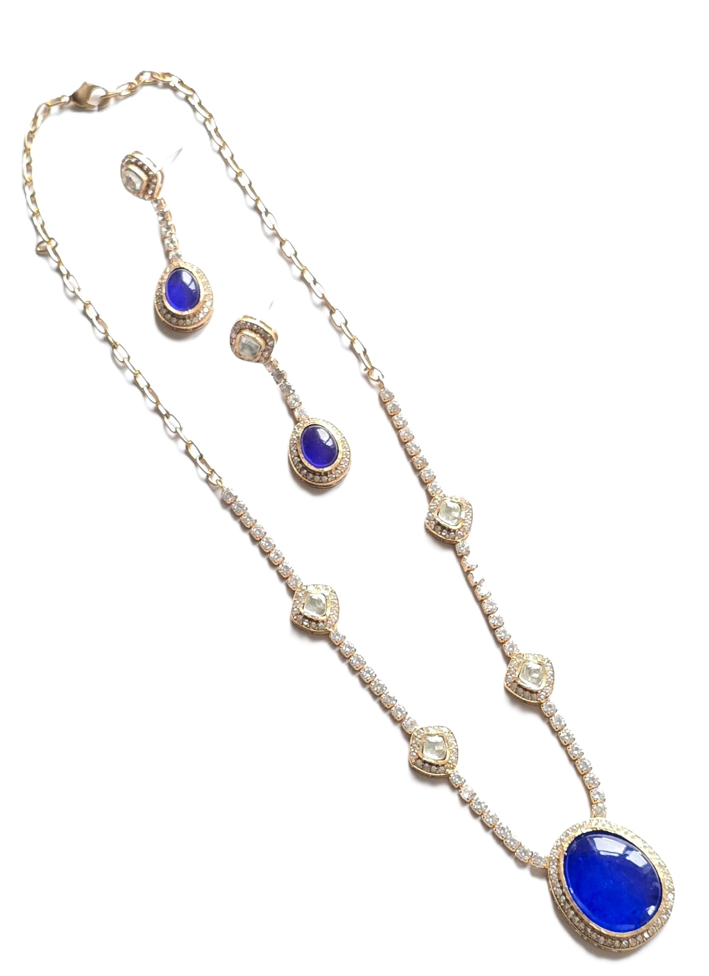 Juliette CZ & Pota Doublet Necklace Set