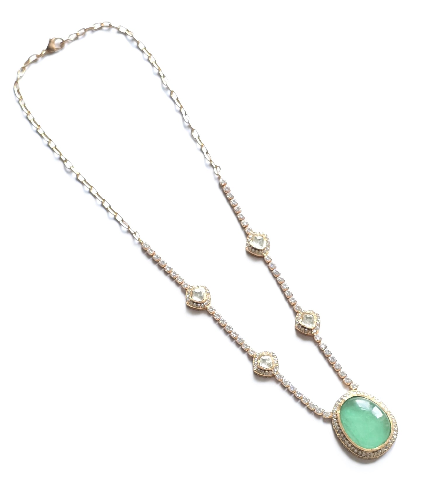 Juliette CZ & Pota Doublet Necklace Set