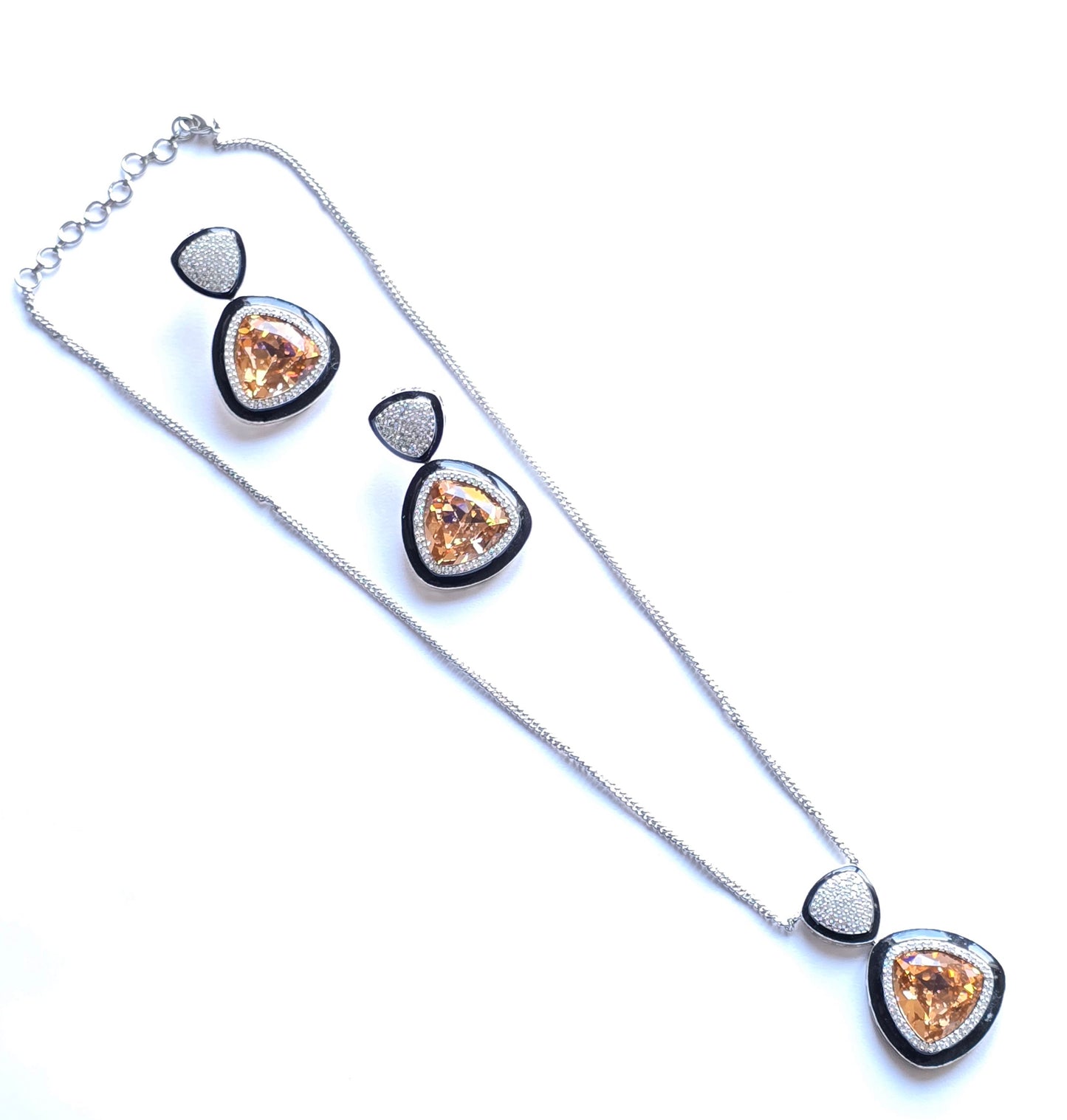 Naomi Crystal Pendant Set