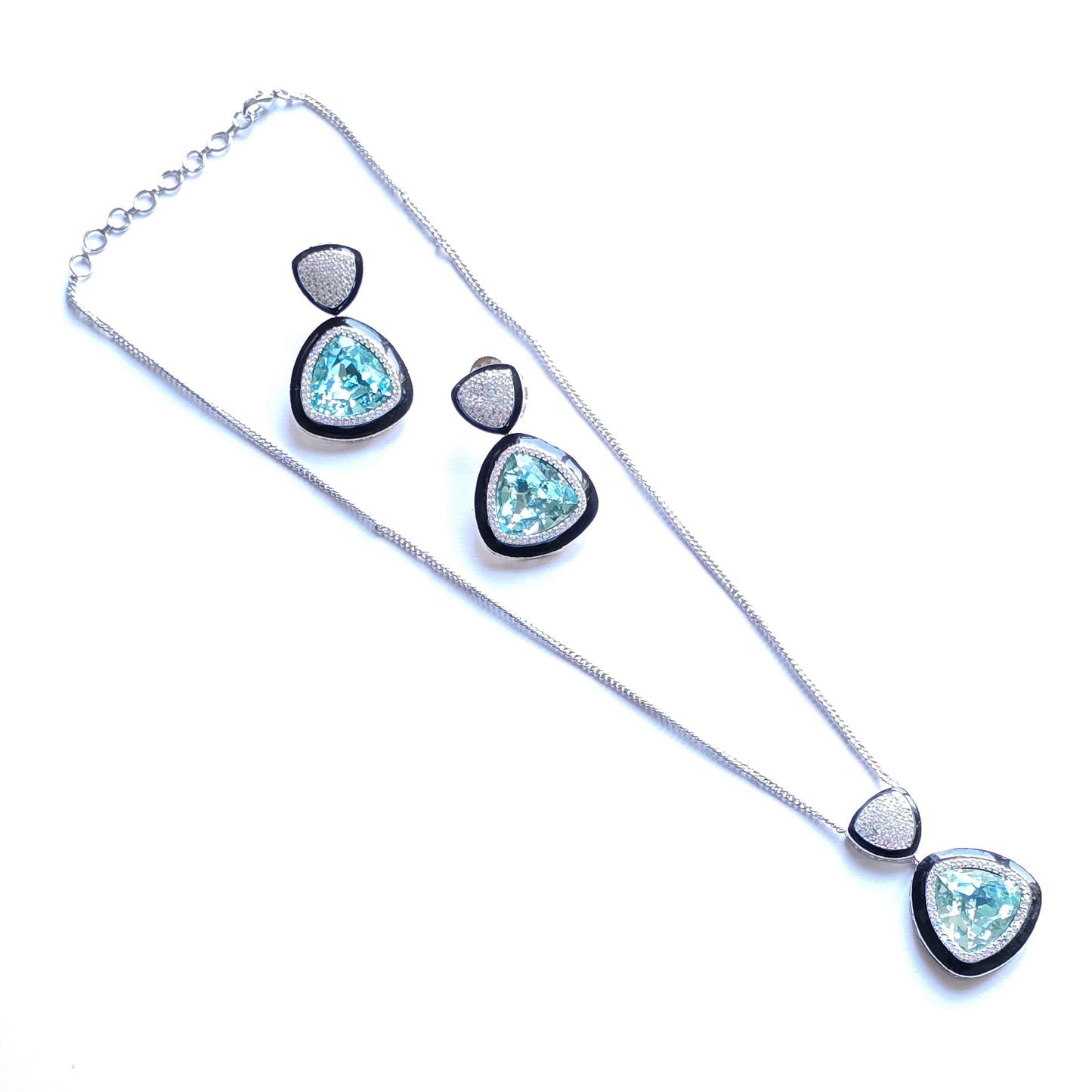 Naomi Crystal Pendant Set