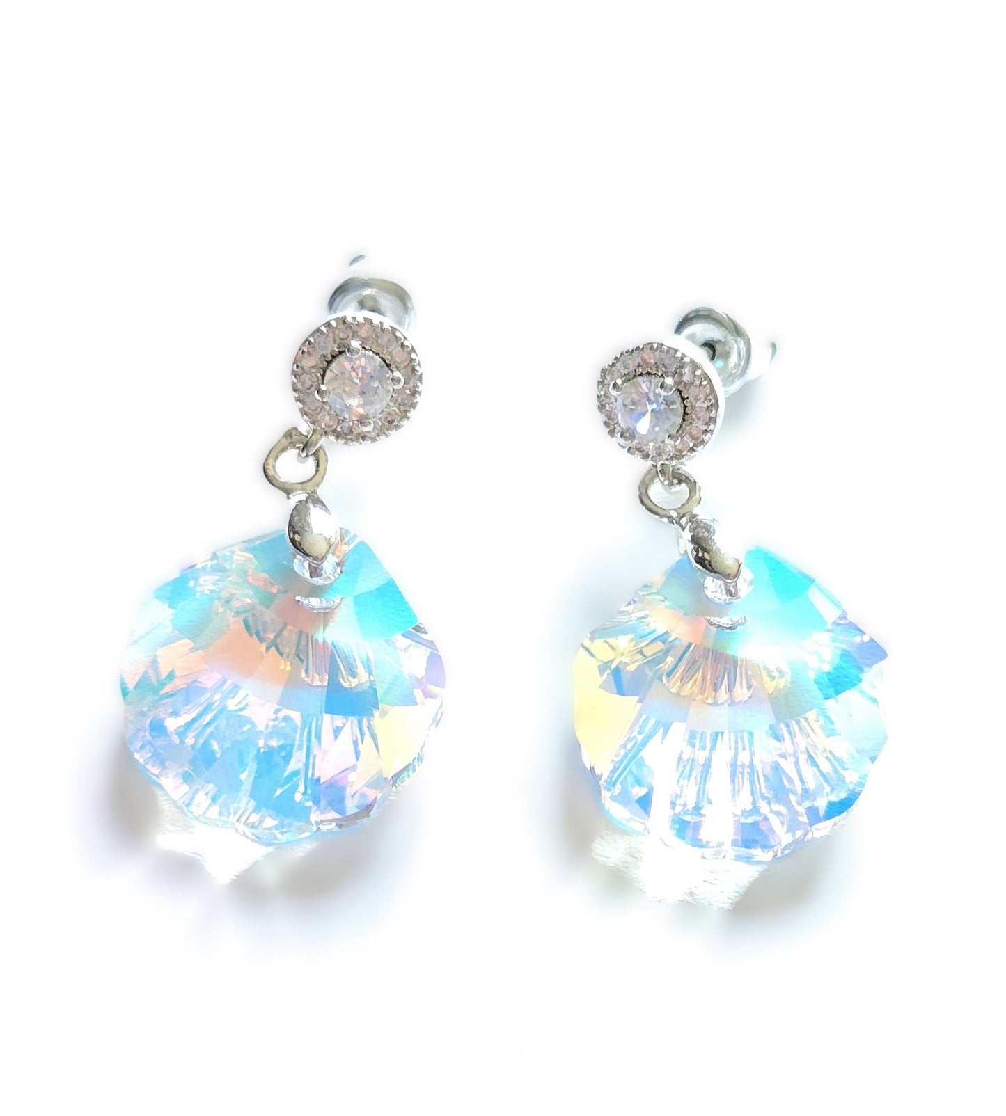 Amy-Mystic Seashell Crystal Pendant Set