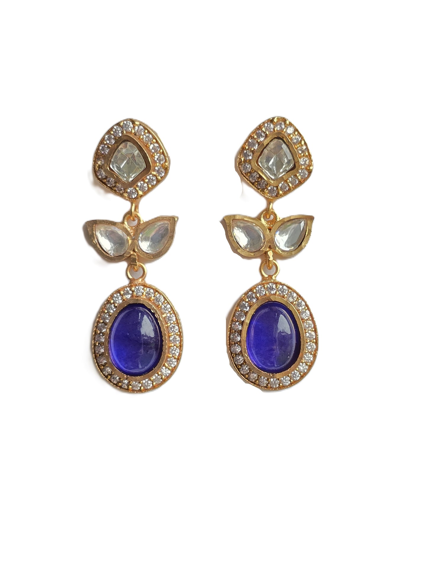 Violeta Moissanite Pota Doublet Necklace Set