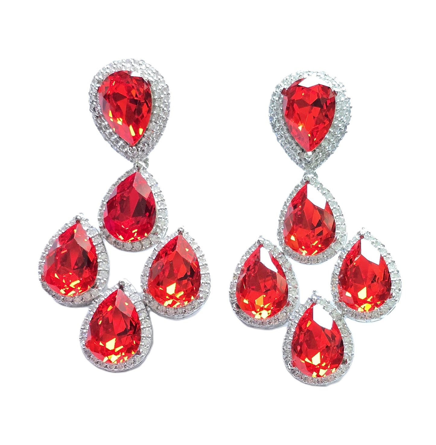 Jessica Crystal Dangle Earrings
