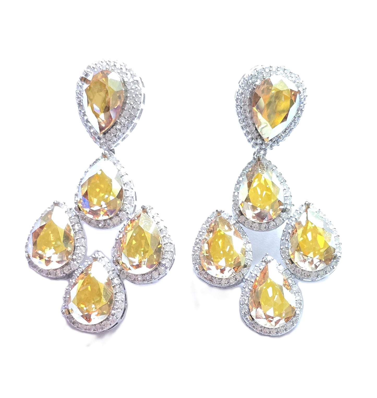 Jessica Crystal Dangle Earrings