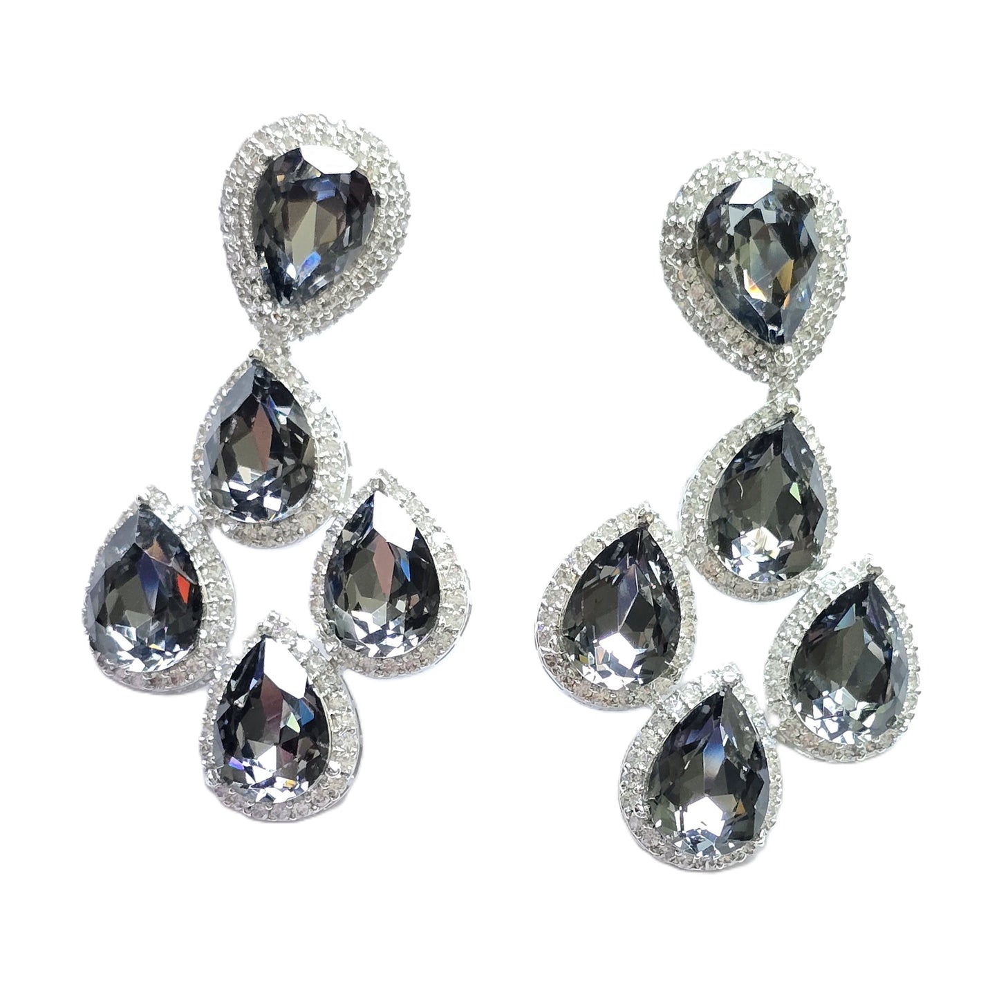 Jessica Crystal Dangle Earrings
