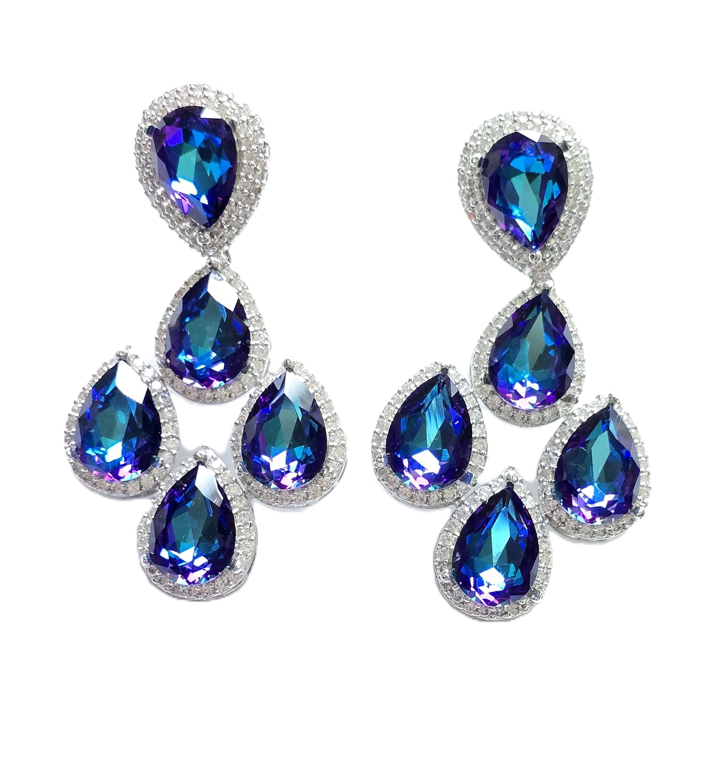 Jessica Crystal Dangle Earrings