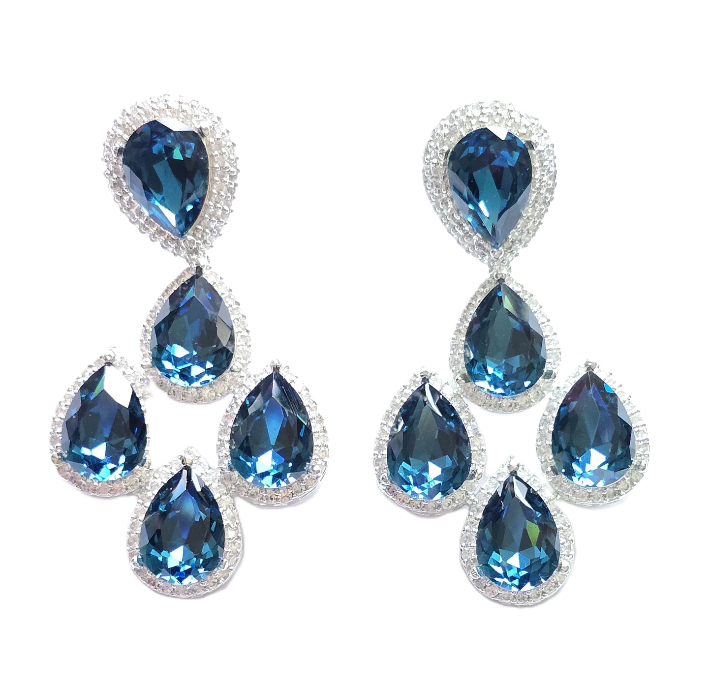 Jessica Crystal Dangle Earrings