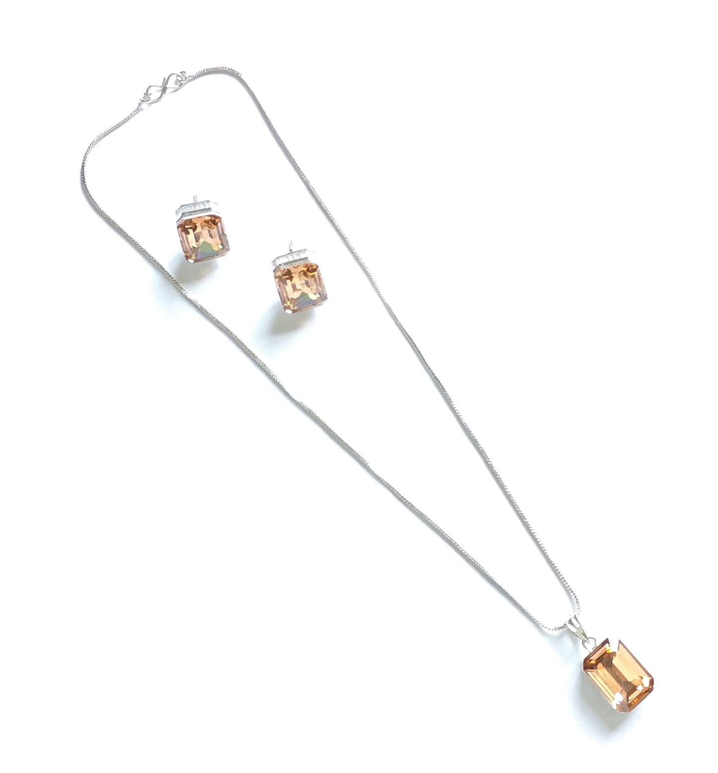 Kylie Crystal Chain Pendant Set
