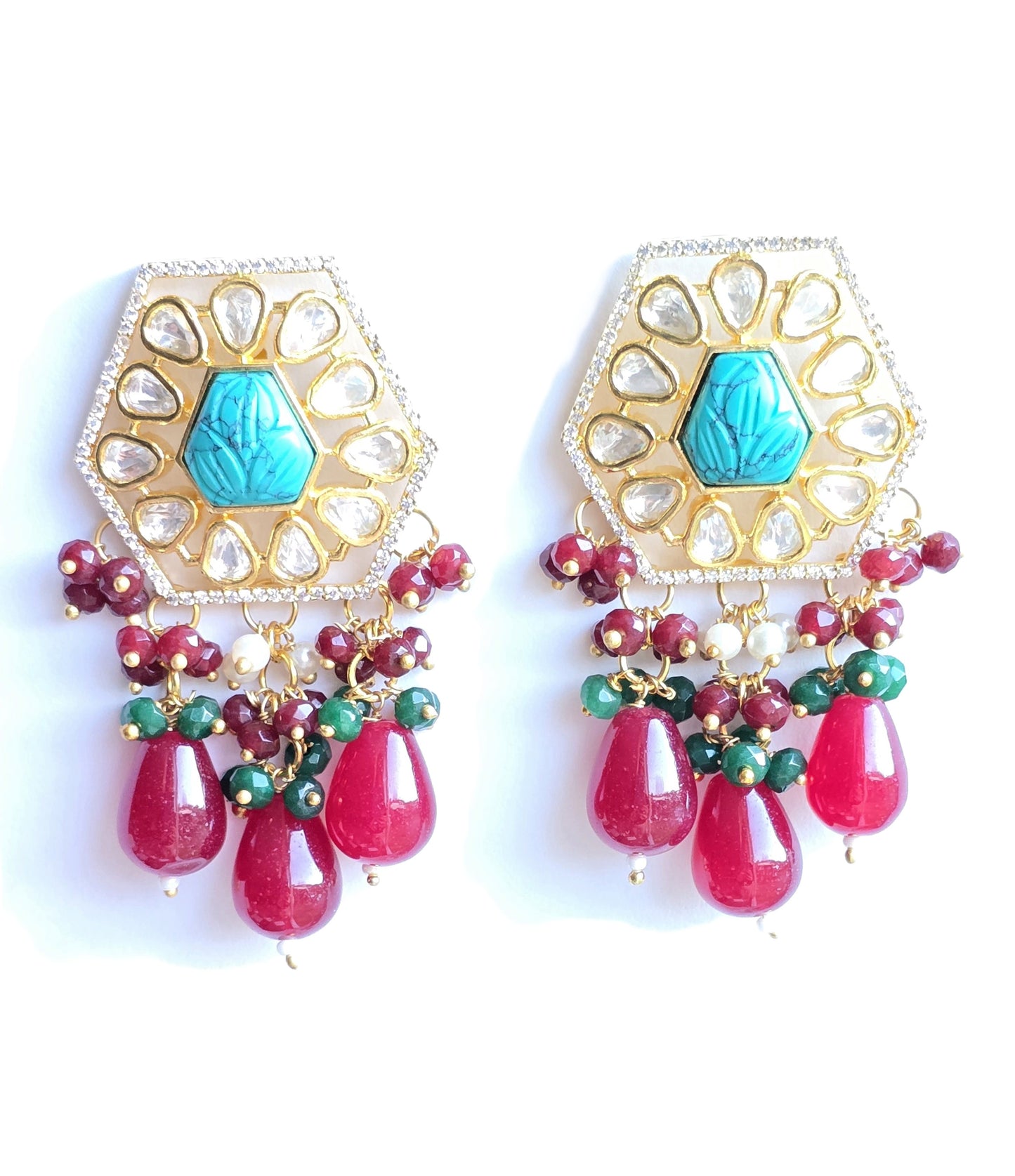 Abigail Premium Long Kundan Necklace Set