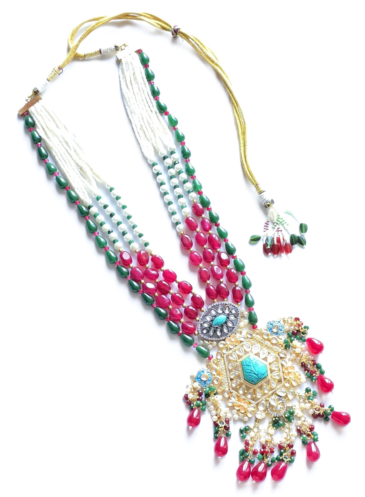 Abigail Premium Long Kundan Necklace Set