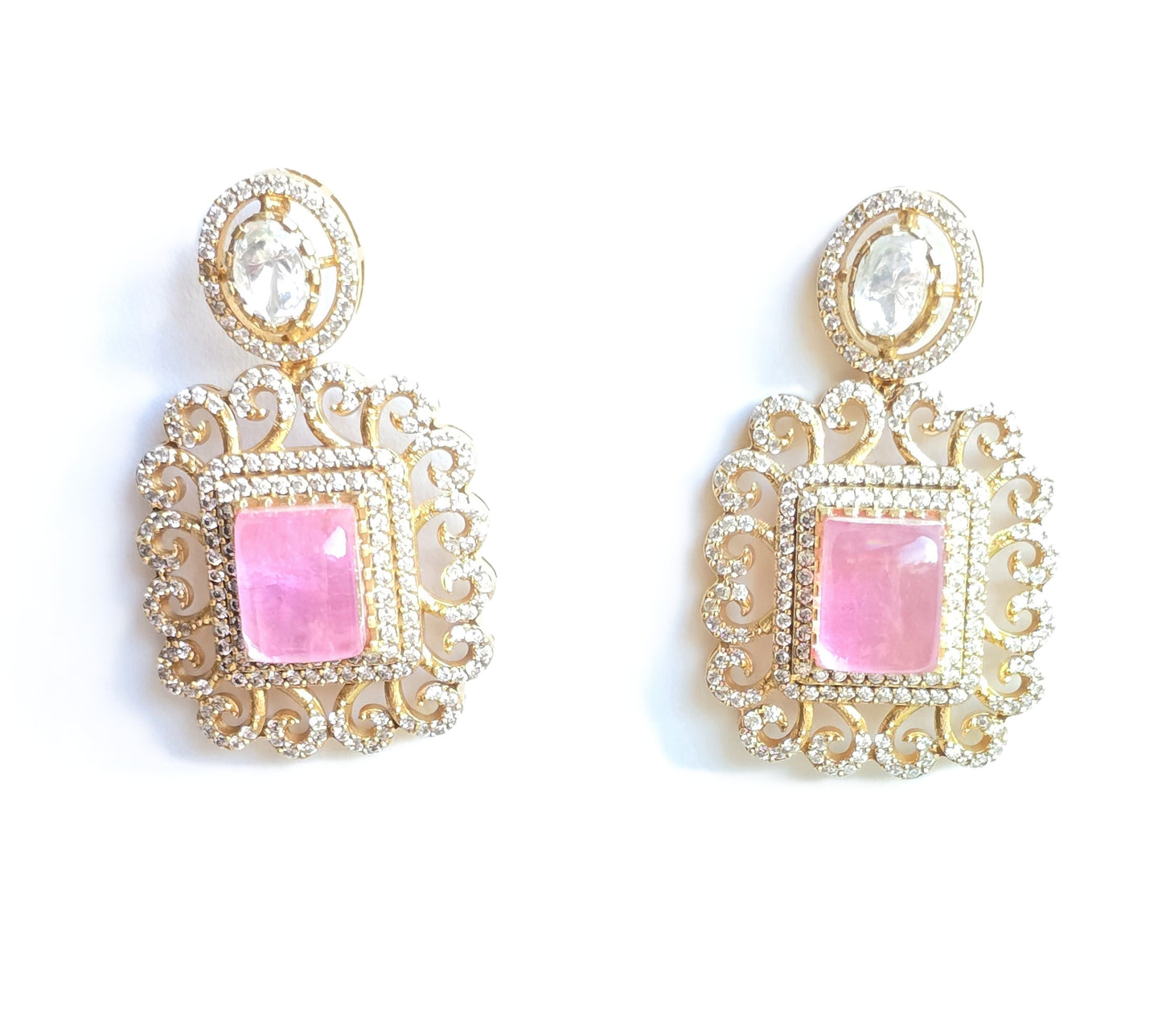 Mirha Pearl & Doublet Stone Necklace Set