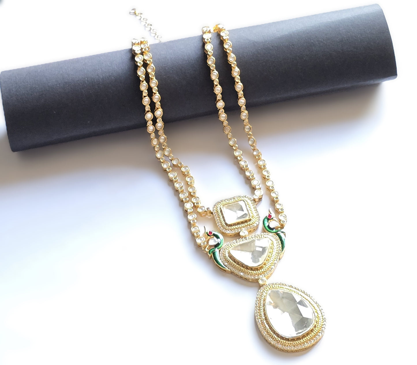 Aspen Premium Polki Kundan Necklace Set