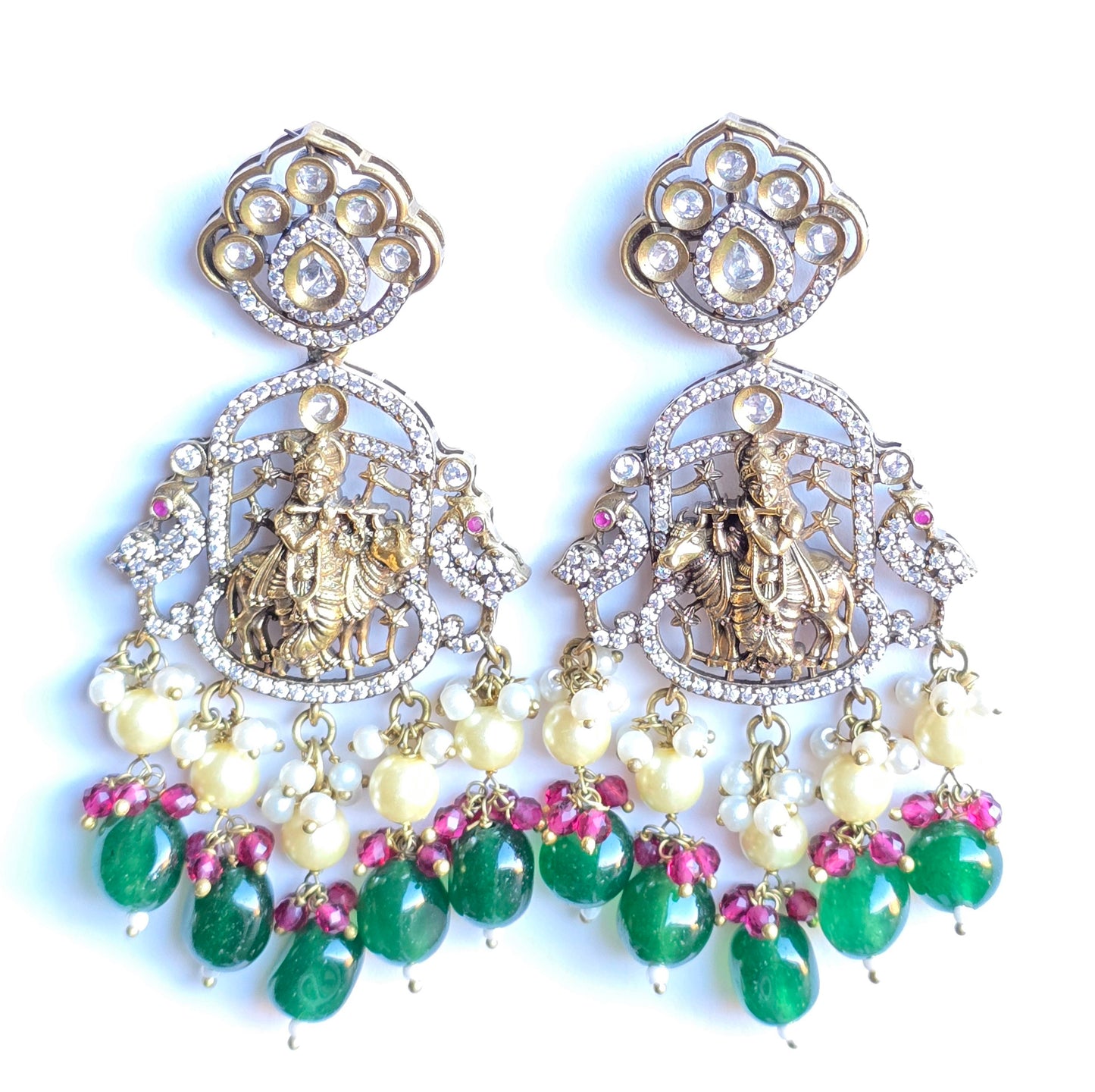 Lord Krishna Victorian Necklace Set