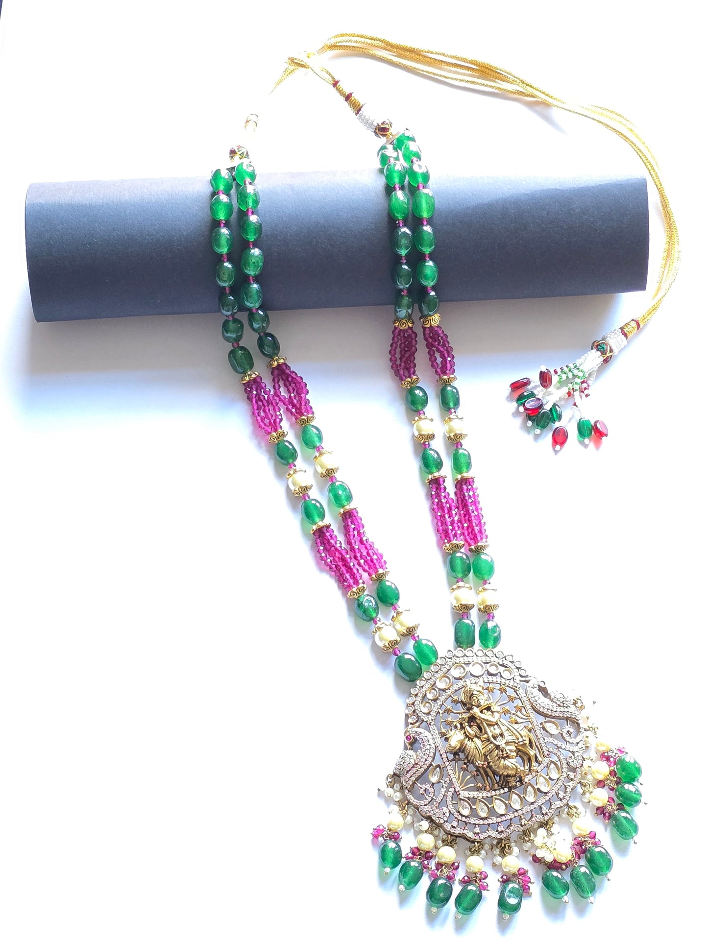 Lord Krishna Victorian Necklace Set