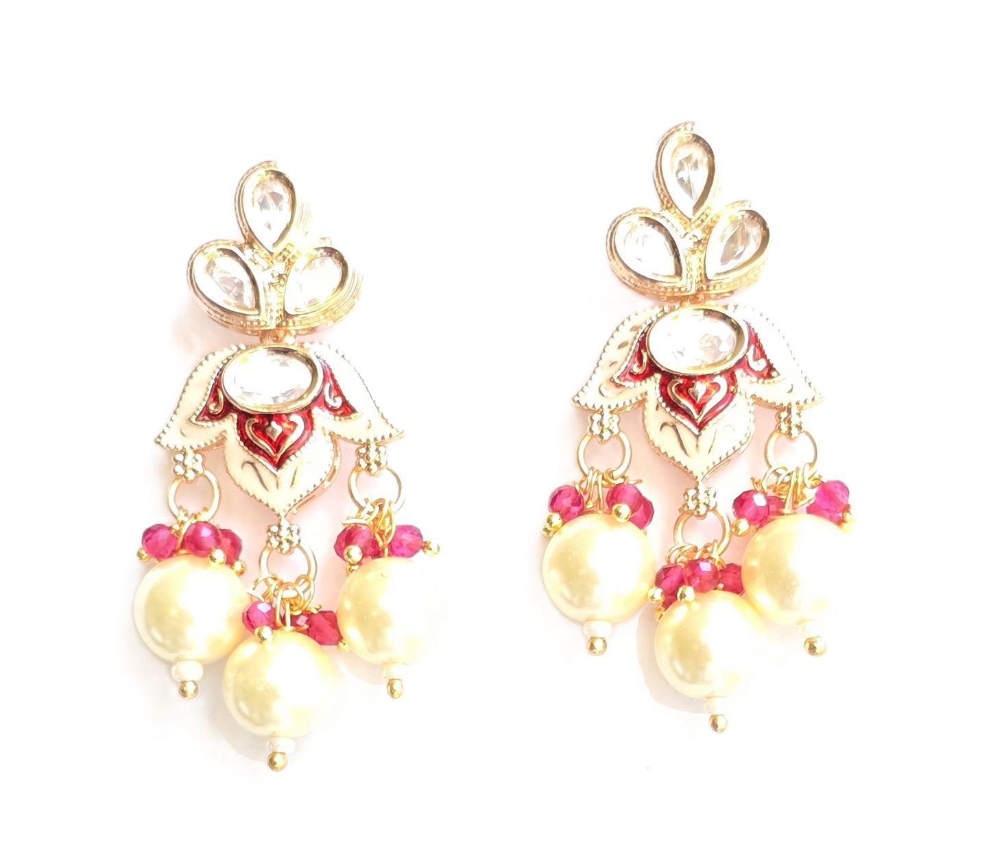 Florence Bikaneri Mina-Polki Kundan Necklace Set