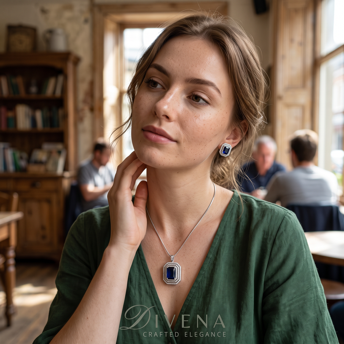Gwendolyn CZ Pendant Set