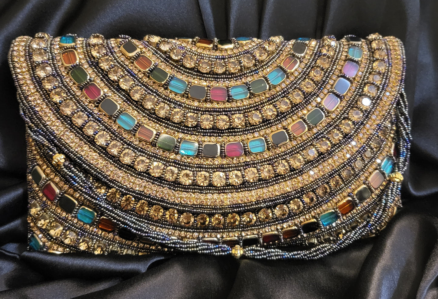 Handmade Designer Stone Clutch Bag