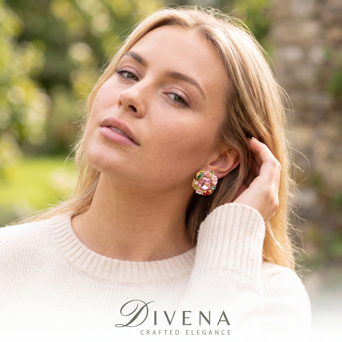 Beryl Fusion Crystal Stud Earrings