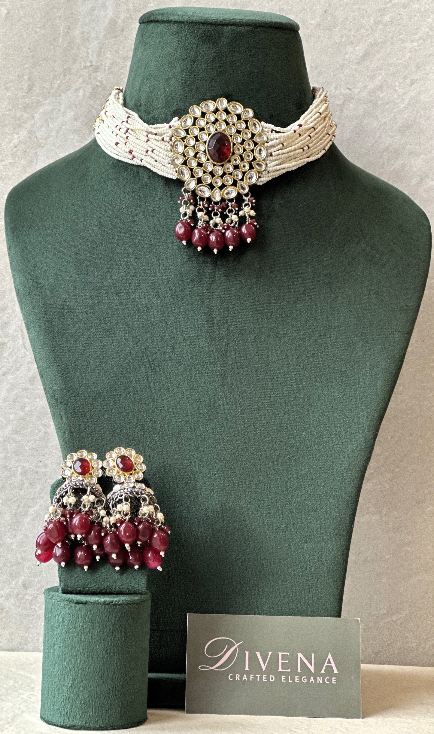 Brinley Doublet Choker Necklace Set