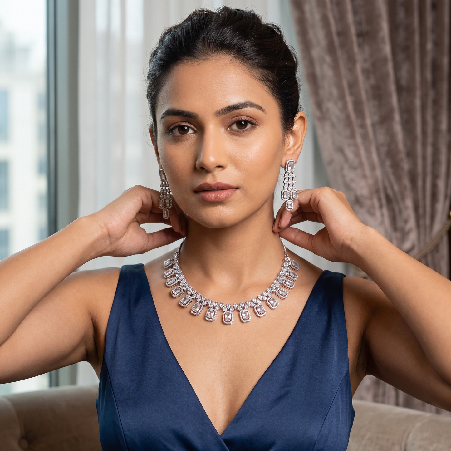 CZ Classic Necklace set