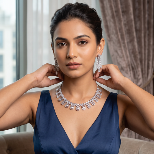 CZ Classic Necklace set