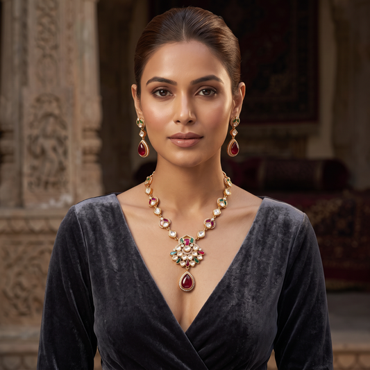 Brooklyn Moissanite Necklace Set