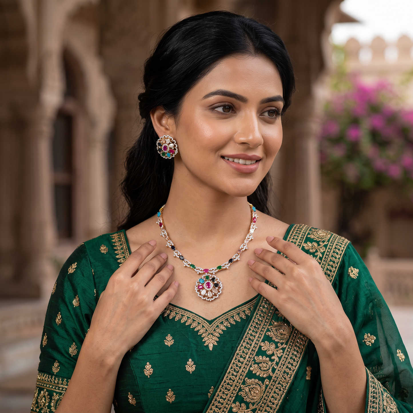 Anna Navratan Necklace Set