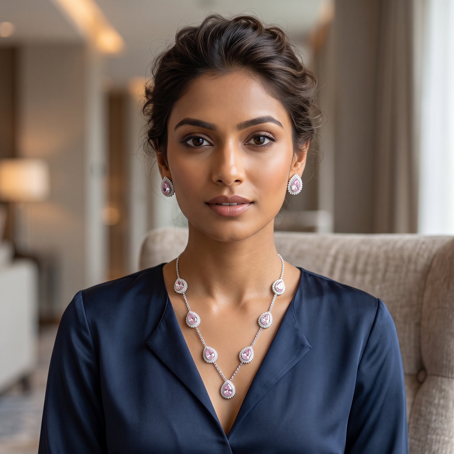 Valerie Premium Crystal Necklace Set