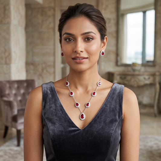 Valerie Premium Crystal Necklace Set