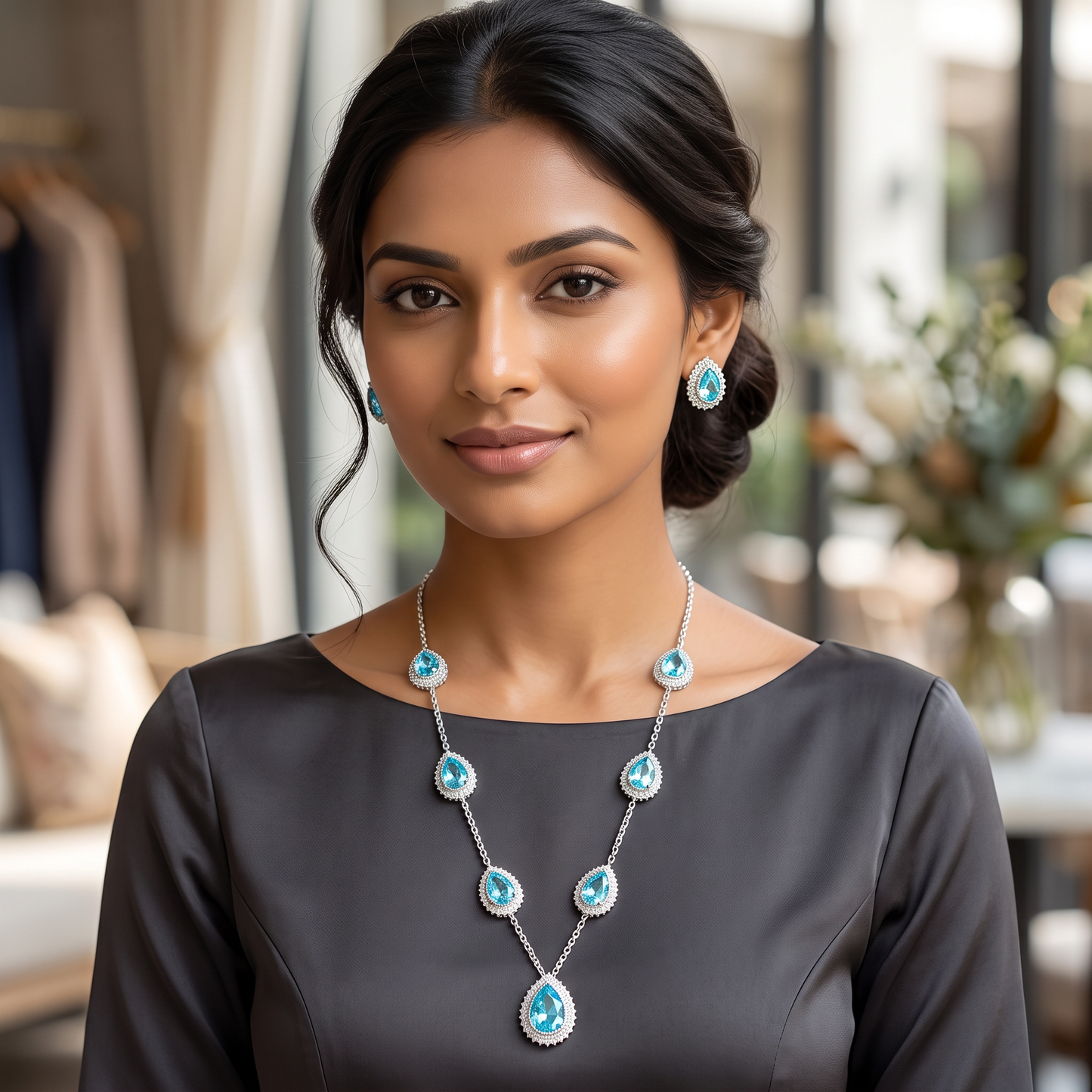 Valerie Premium Crystal Necklace Set