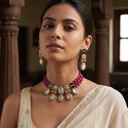 Celebrity Inspired Choker Necklace Set