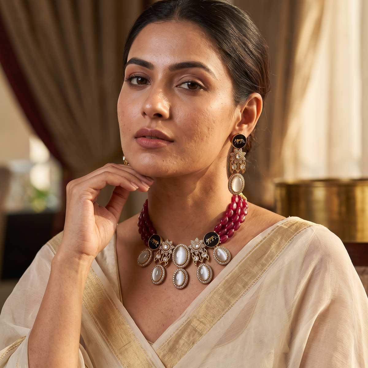 Celebrity Inspired Choker Necklace Set